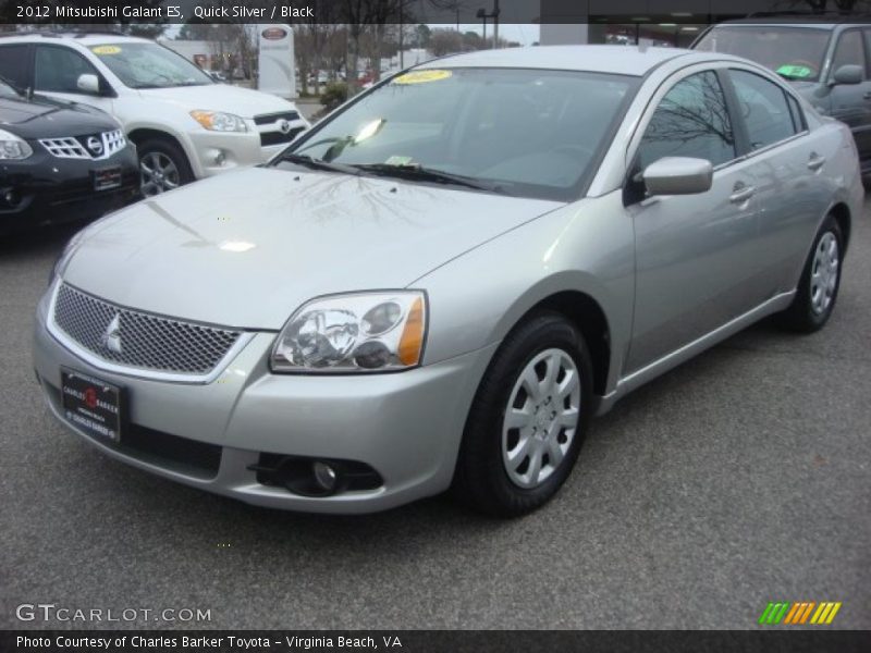 Quick Silver / Black 2012 Mitsubishi Galant ES
