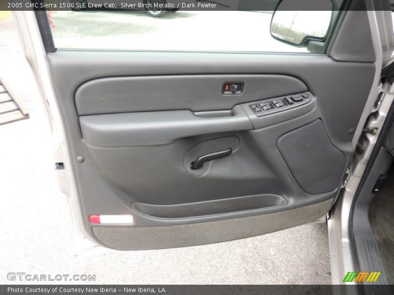 Silver Birch Metallic / Dark Pewter 2005 GMC Sierra 1500 SLE Crew Cab