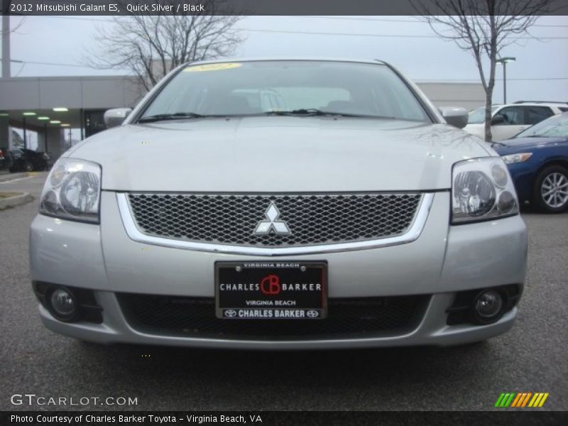 Quick Silver / Black 2012 Mitsubishi Galant ES