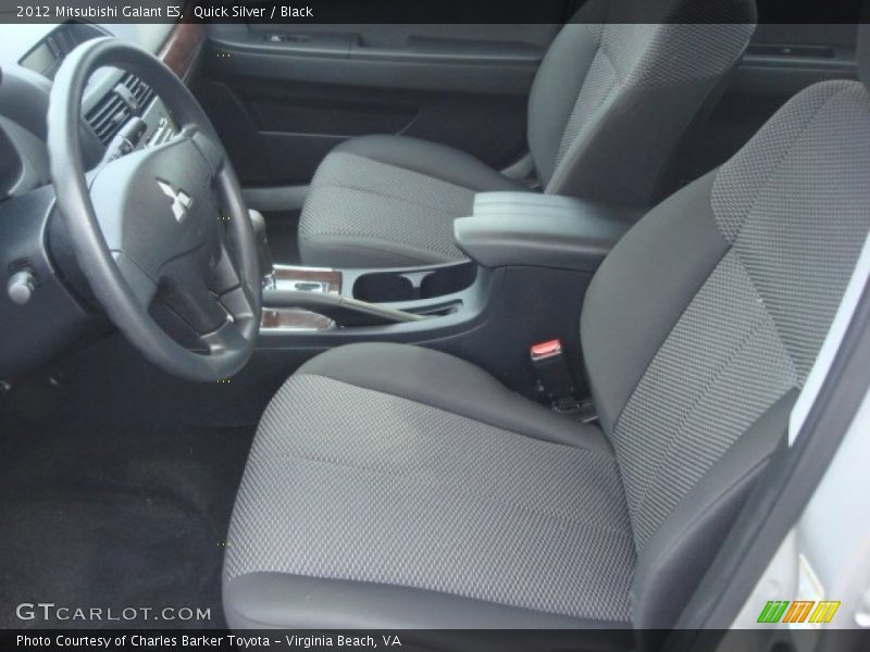 Quick Silver / Black 2012 Mitsubishi Galant ES