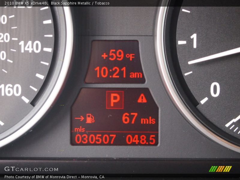 Black Sapphire Metallic / Tobacco 2010 BMW X5 xDrive48i