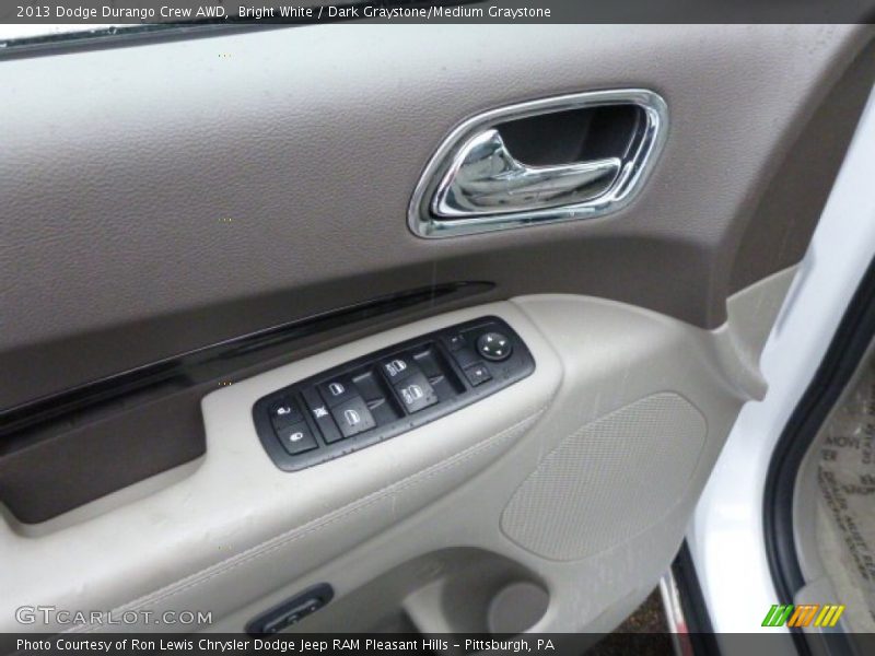 Bright White / Dark Graystone/Medium Graystone 2013 Dodge Durango Crew AWD
