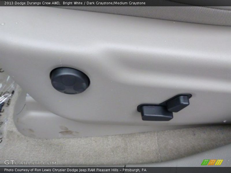 Bright White / Dark Graystone/Medium Graystone 2013 Dodge Durango Crew AWD