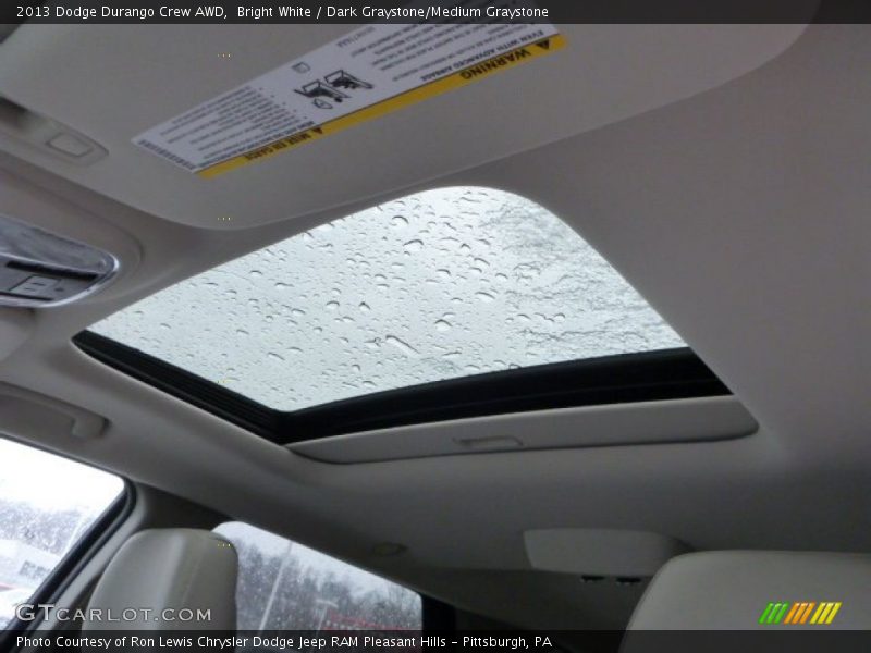 Bright White / Dark Graystone/Medium Graystone 2013 Dodge Durango Crew AWD
