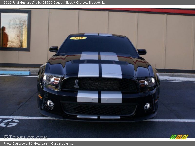 Black / Charcoal Black/White 2010 Ford Mustang Shelby GT500 Coupe