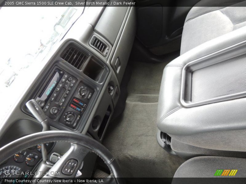 Silver Birch Metallic / Dark Pewter 2005 GMC Sierra 1500 SLE Crew Cab