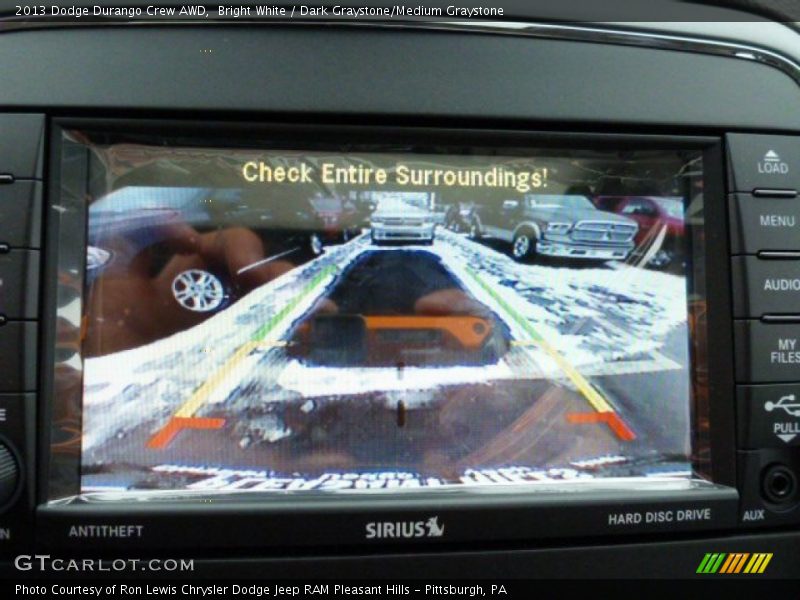 Bright White / Dark Graystone/Medium Graystone 2013 Dodge Durango Crew AWD