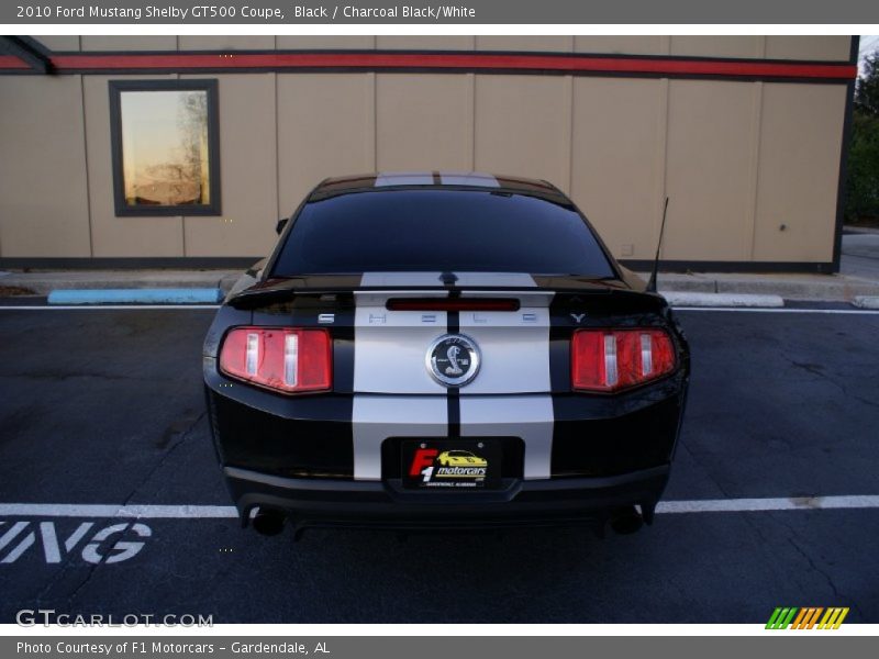 Black / Charcoal Black/White 2010 Ford Mustang Shelby GT500 Coupe