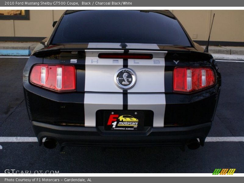 Black / Charcoal Black/White 2010 Ford Mustang Shelby GT500 Coupe
