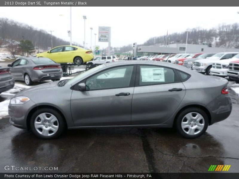 Tungsten Metallic / Black 2013 Dodge Dart SE