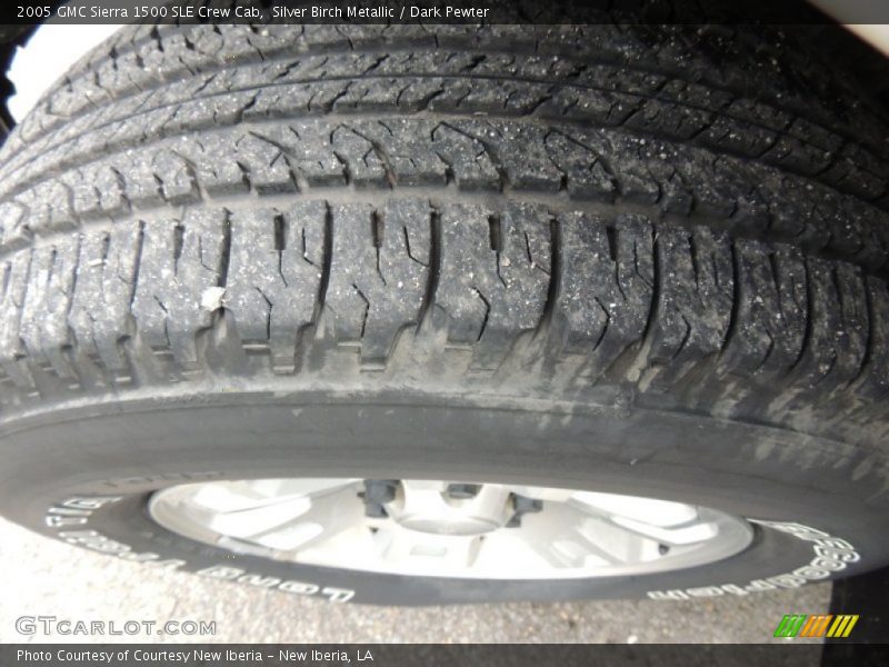 Silver Birch Metallic / Dark Pewter 2005 GMC Sierra 1500 SLE Crew Cab