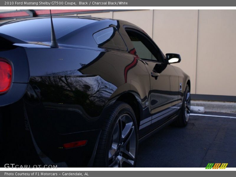 Black / Charcoal Black/White 2010 Ford Mustang Shelby GT500 Coupe