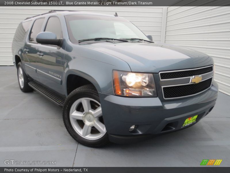 Blue Granite Metallic / Light Titanium/Dark Titanium 2008 Chevrolet Suburban 1500 LT