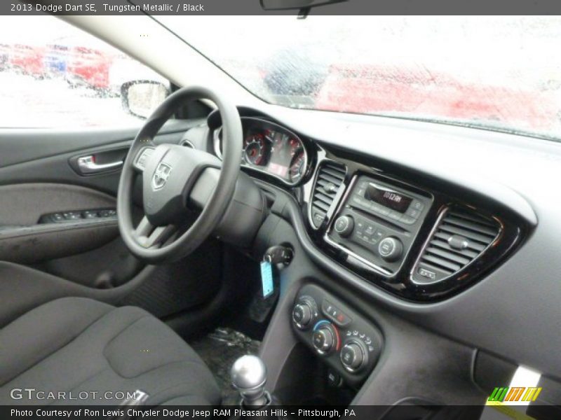 Tungsten Metallic / Black 2013 Dodge Dart SE
