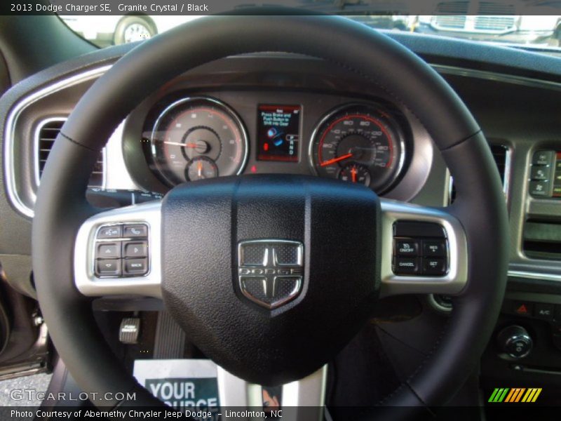 Granite Crystal / Black 2013 Dodge Charger SE