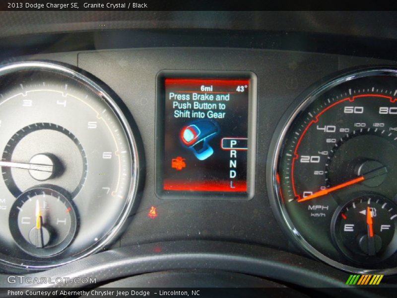 Granite Crystal / Black 2013 Dodge Charger SE