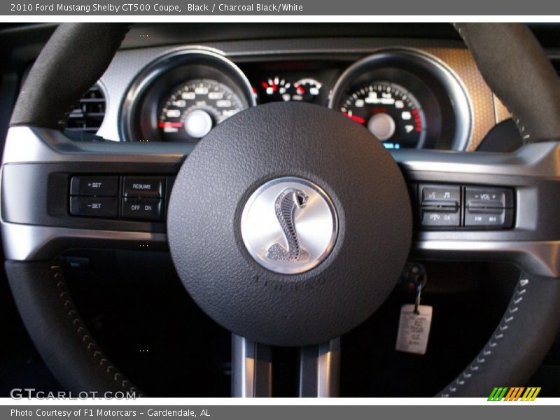 Black / Charcoal Black/White 2010 Ford Mustang Shelby GT500 Coupe