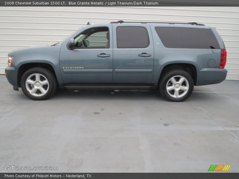 Blue Granite Metallic / Light Titanium/Dark Titanium 2008 Chevrolet Suburban 1500 LT