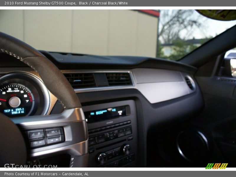 Black / Charcoal Black/White 2010 Ford Mustang Shelby GT500 Coupe