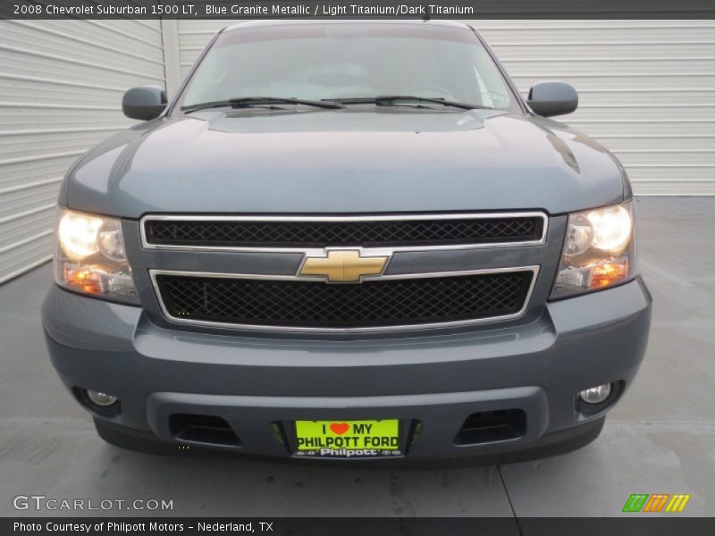 Blue Granite Metallic / Light Titanium/Dark Titanium 2008 Chevrolet Suburban 1500 LT