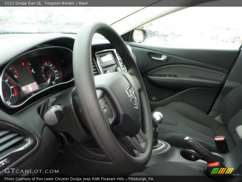 Tungsten Metallic / Black 2013 Dodge Dart SE