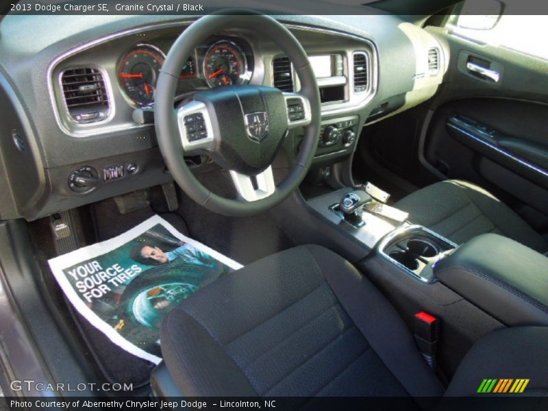 Black Interior - 2013 Charger SE 