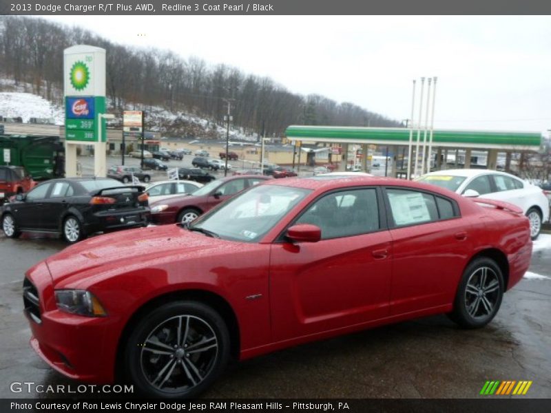 Redline 3 Coat Pearl / Black 2013 Dodge Charger R/T Plus AWD