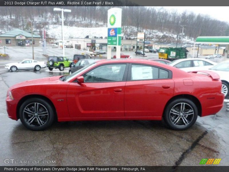 Redline 3 Coat Pearl / Black 2013 Dodge Charger R/T Plus AWD