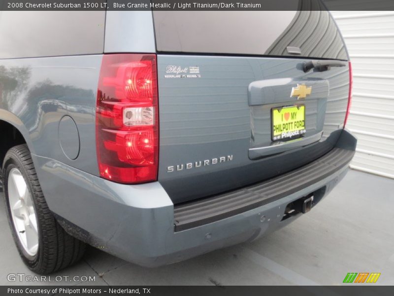 Blue Granite Metallic / Light Titanium/Dark Titanium 2008 Chevrolet Suburban 1500 LT