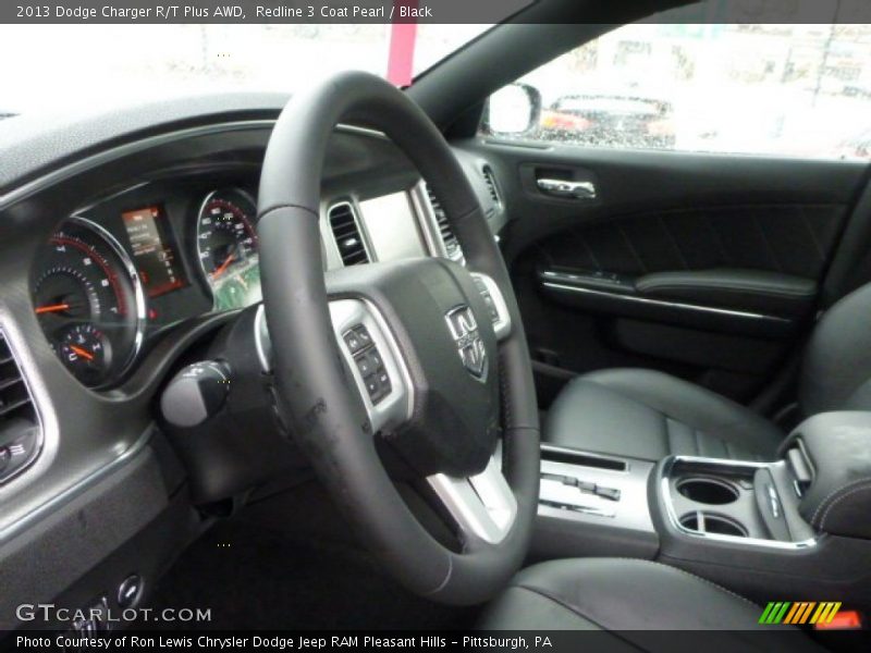 Redline 3 Coat Pearl / Black 2013 Dodge Charger R/T Plus AWD