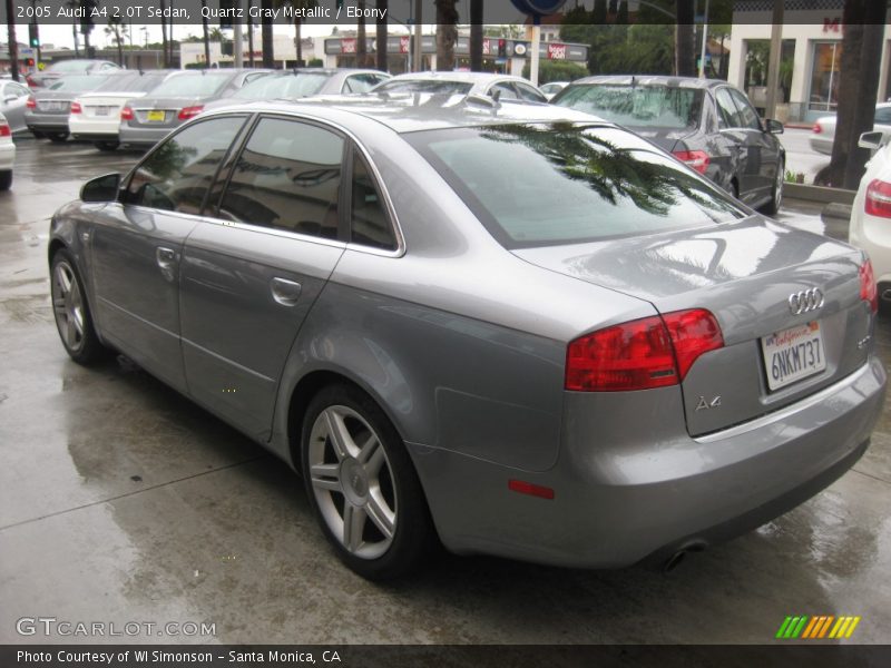 Quartz Gray Metallic / Ebony 2005 Audi A4 2.0T Sedan