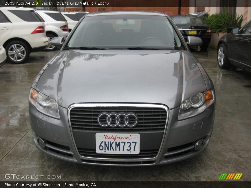 Quartz Gray Metallic / Ebony 2005 Audi A4 2.0T Sedan