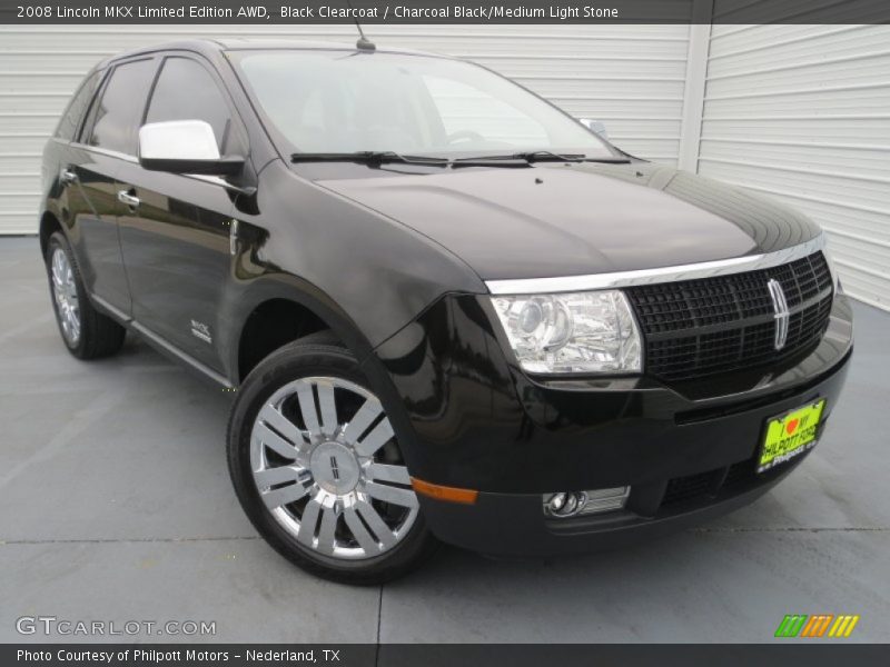 Black Clearcoat / Charcoal Black/Medium Light Stone 2008 Lincoln MKX Limited Edition AWD