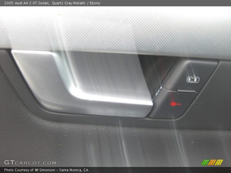 Quartz Gray Metallic / Ebony 2005 Audi A4 2.0T Sedan