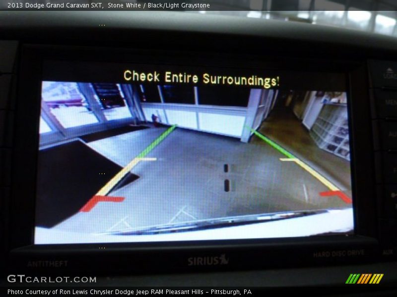 Stone White / Black/Light Graystone 2013 Dodge Grand Caravan SXT