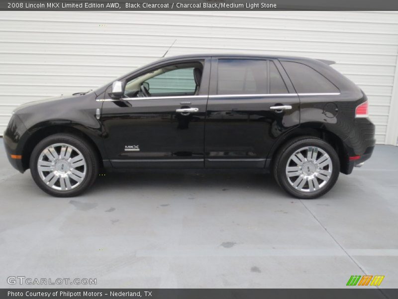 Black Clearcoat / Charcoal Black/Medium Light Stone 2008 Lincoln MKX Limited Edition AWD