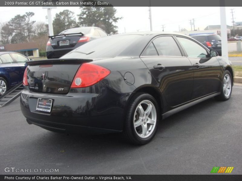Carbon Black Metallic / Ebony 2009 Pontiac G6 GT Sedan