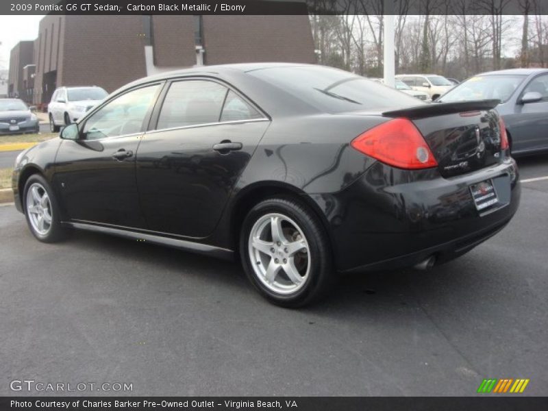 Carbon Black Metallic / Ebony 2009 Pontiac G6 GT Sedan