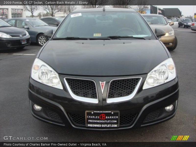 Carbon Black Metallic / Ebony 2009 Pontiac G6 GT Sedan