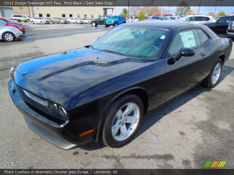 Pitch Black / Dark Slate Gray 2013 Dodge Challenger SXT Plus