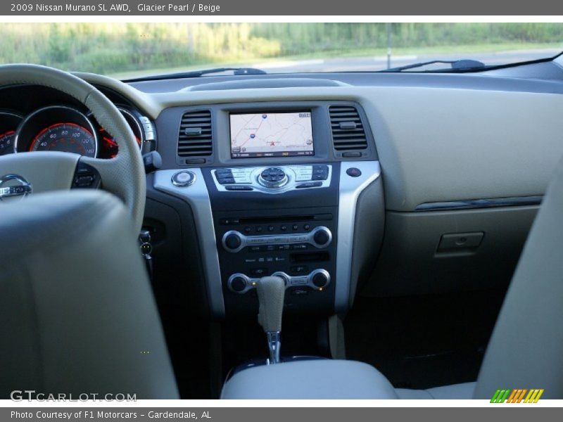 Glacier Pearl / Beige 2009 Nissan Murano SL AWD