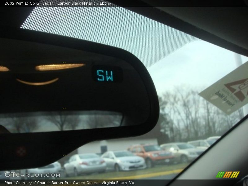 Carbon Black Metallic / Ebony 2009 Pontiac G6 GT Sedan