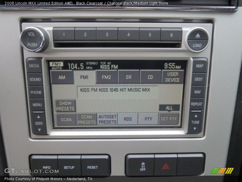 Audio System of 2008 MKX Limited Edition AWD