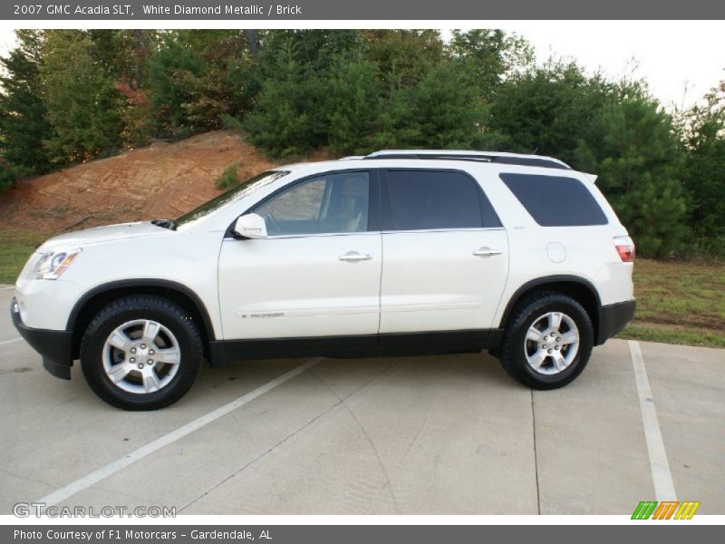 White Diamond Metallic / Brick 2007 GMC Acadia SLT