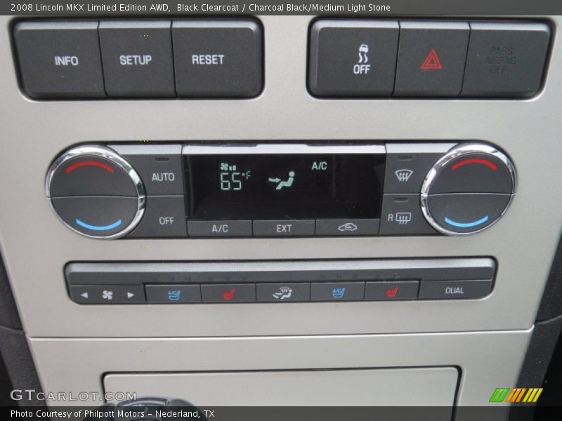 Controls of 2008 MKX Limited Edition AWD