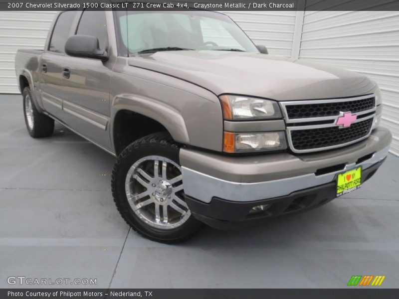 Graystone Metallic / Dark Charcoal 2007 Chevrolet Silverado 1500 Classic LT  Z71 Crew Cab 4x4