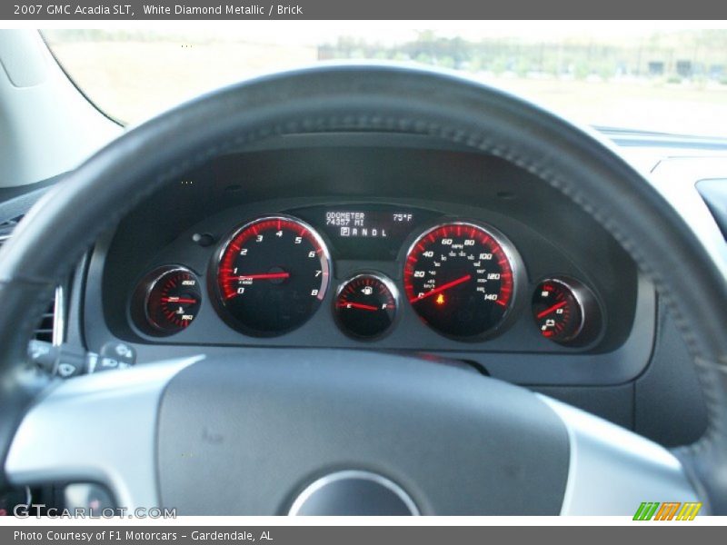 White Diamond Metallic / Brick 2007 GMC Acadia SLT