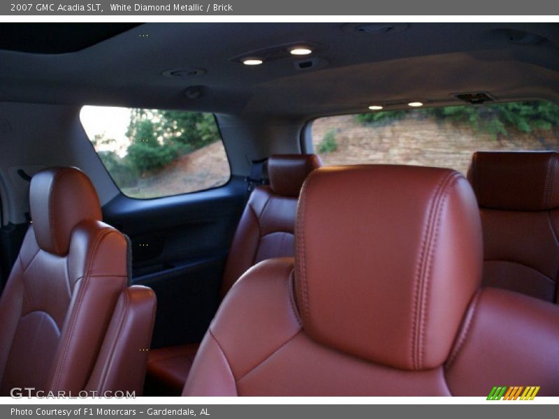 White Diamond Metallic / Brick 2007 GMC Acadia SLT