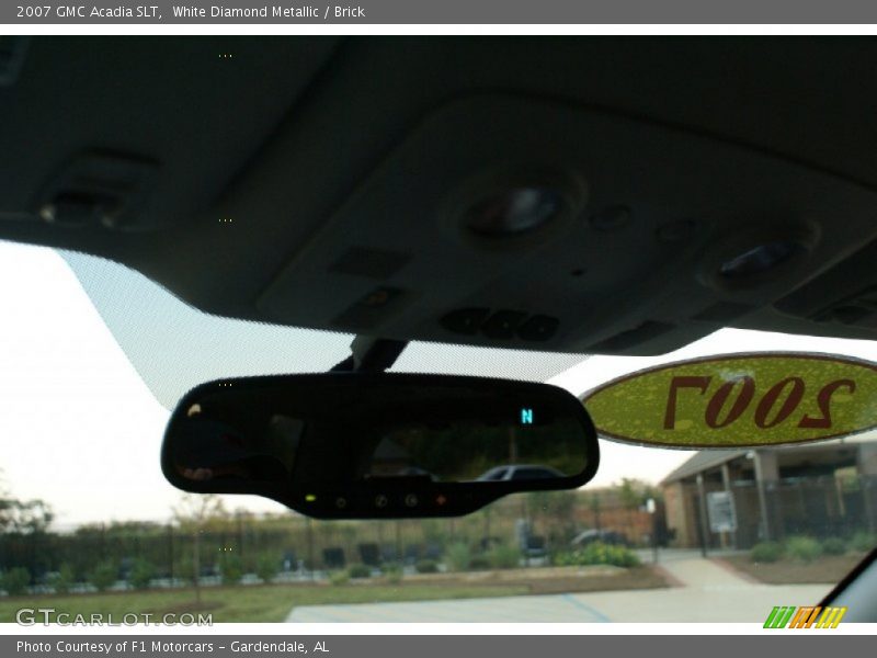 White Diamond Metallic / Brick 2007 GMC Acadia SLT