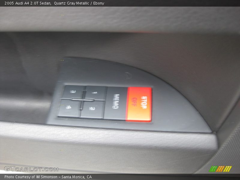 Quartz Gray Metallic / Ebony 2005 Audi A4 2.0T Sedan